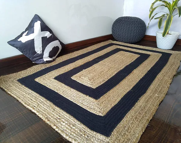 Natural_Jute_Rugs_Double_Black_Bordered_Carpet_Traditional_Braided_Reversible_Carpet